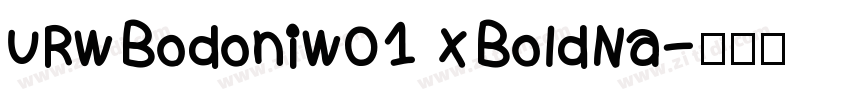 URWBodoniW01 XBoldNa字体转换